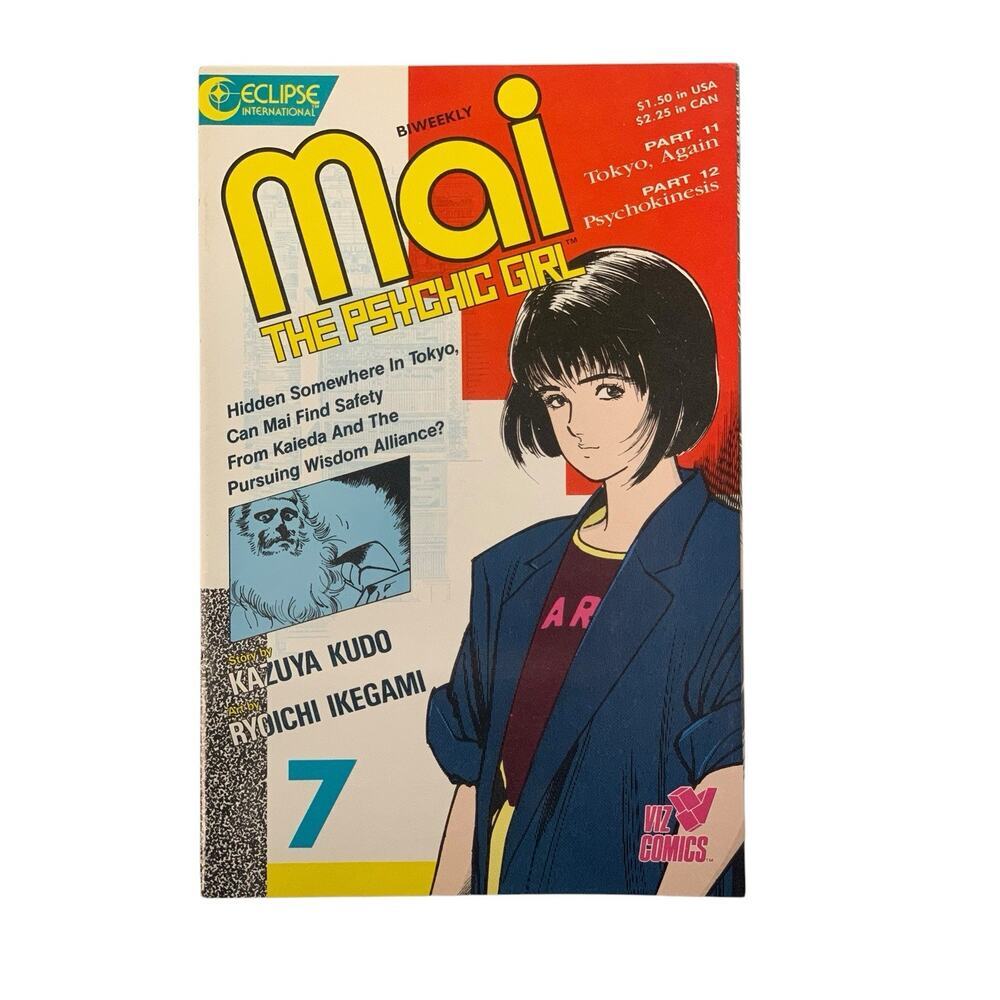 MAI,‎ THE PSYCHIC GIRL #7 8.0 ECLIPSE COMIC BOOK E90-52